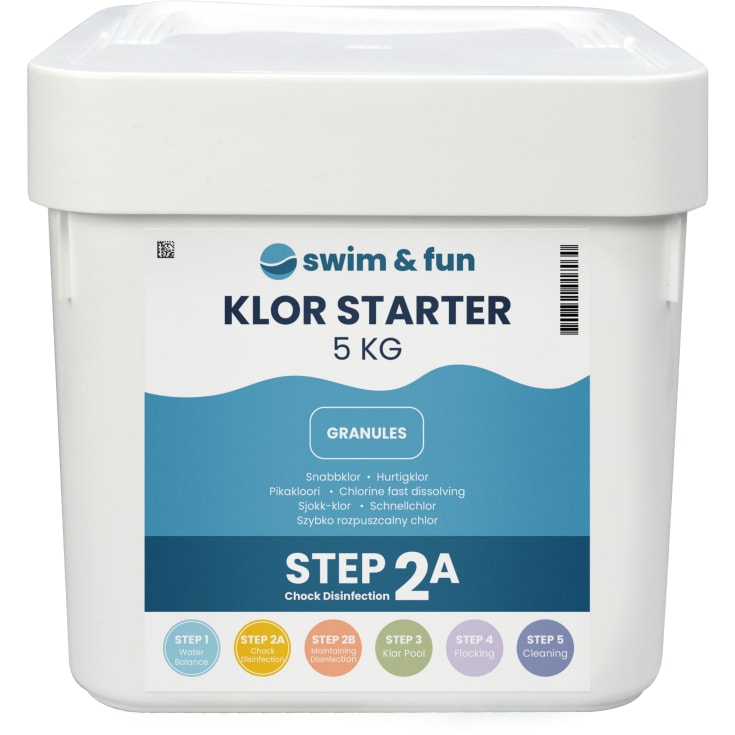 Swim & Fun Klor starter, granulat, 5 kg