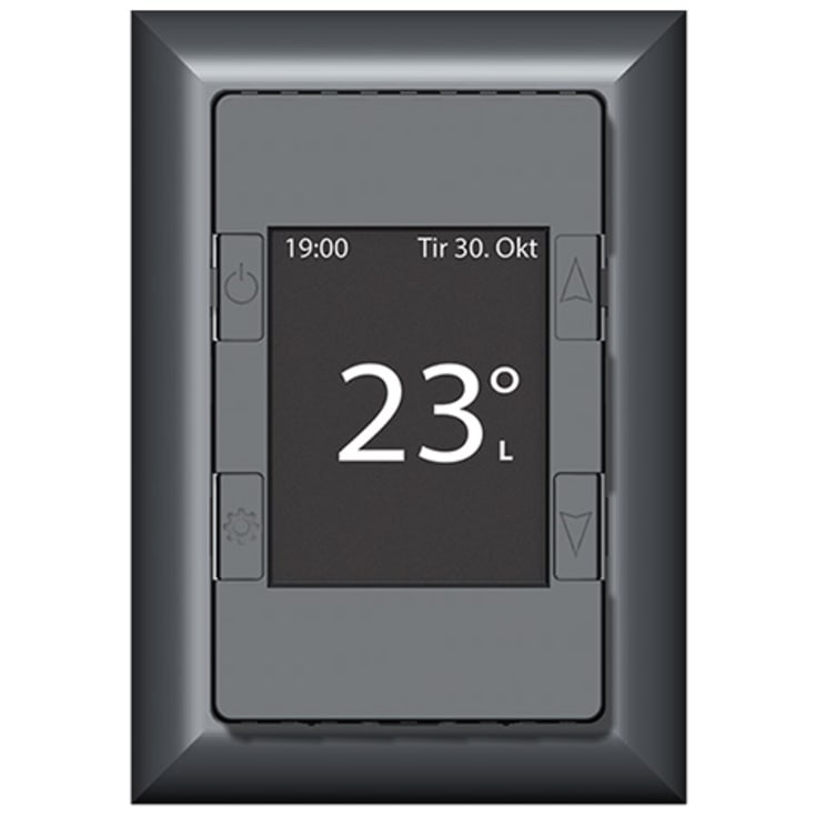 Mtouch One, 1P, termostat og regulator, lys grå