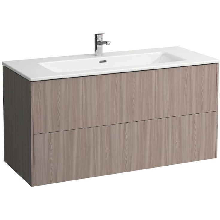 Laufen Base/Pro S møbelpakke, m. 2 armaturhull, 120x50 cm, lys alm