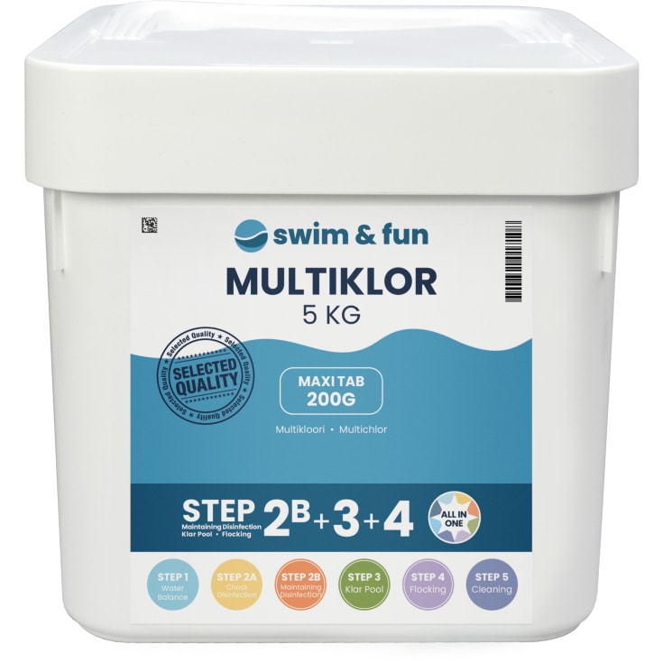 Swim & Fun multiklor, all in one 200 g tabs, 5 kg