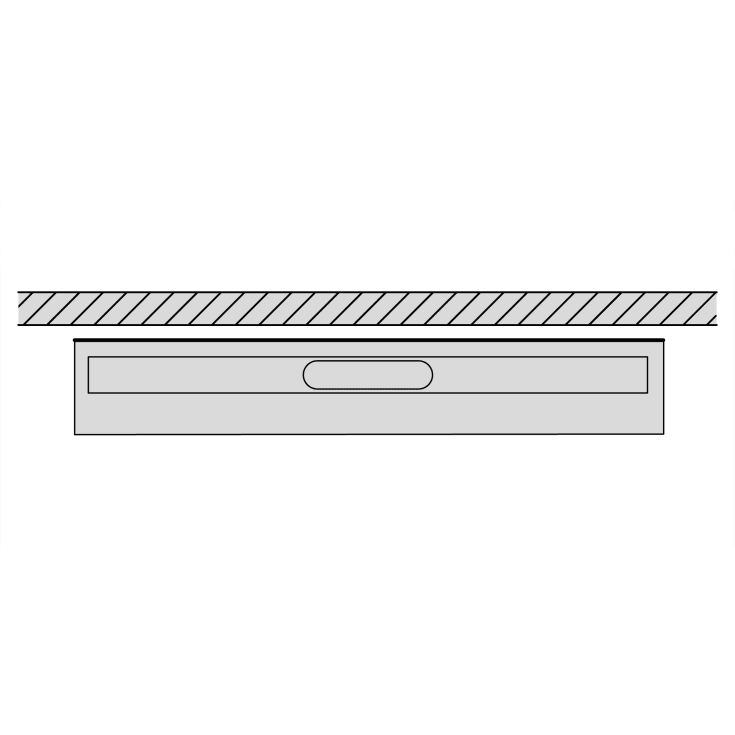 Unidrain 1004 afløbsarmatur, 700 mm, mod bagvæg