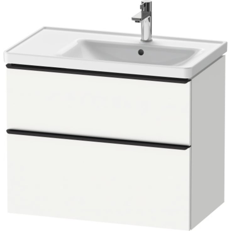 Duravit D-neo vaskeskab for højrevendt vask med 2 skuffer 78,4 x 45,2 cm i mat hvid