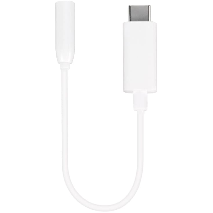 VIVANCO Lydadapter USB-C til 3,5 mm hunn 10 cm Hvit