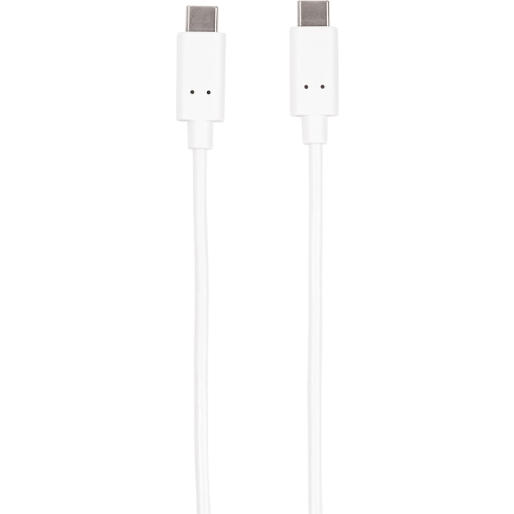 Vivanco ladekabel USB-C til USB-C hvid, 2 meter
