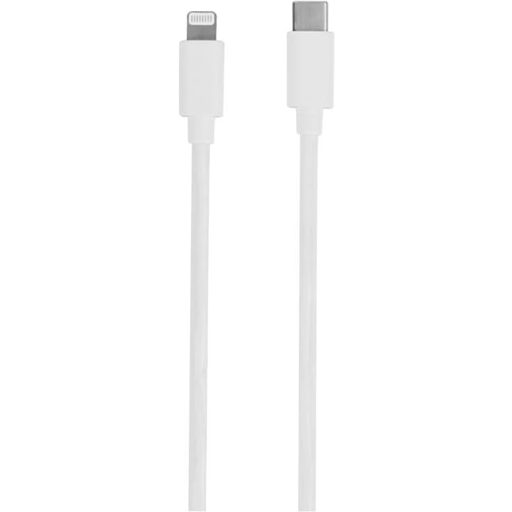 VIVANCO Lightning/USB-C PD 20W Hemmaladdare 1,2m Vit