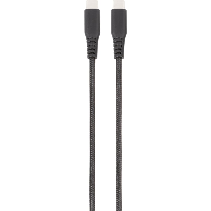 Vivanco ladekabel USB-C til USB-C sort, 0,5 meter