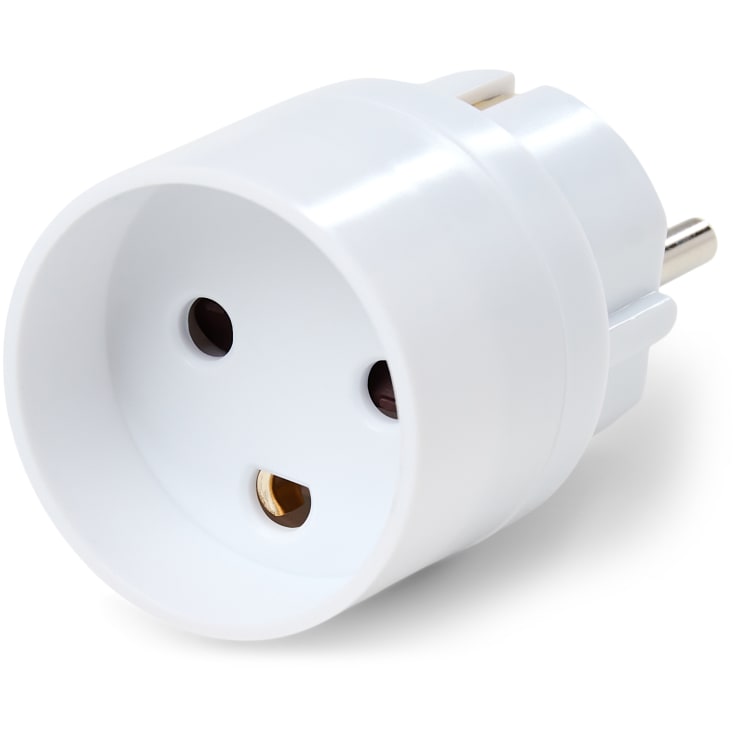 Heatcom hybridstikprop adapter fra schuko til DK
