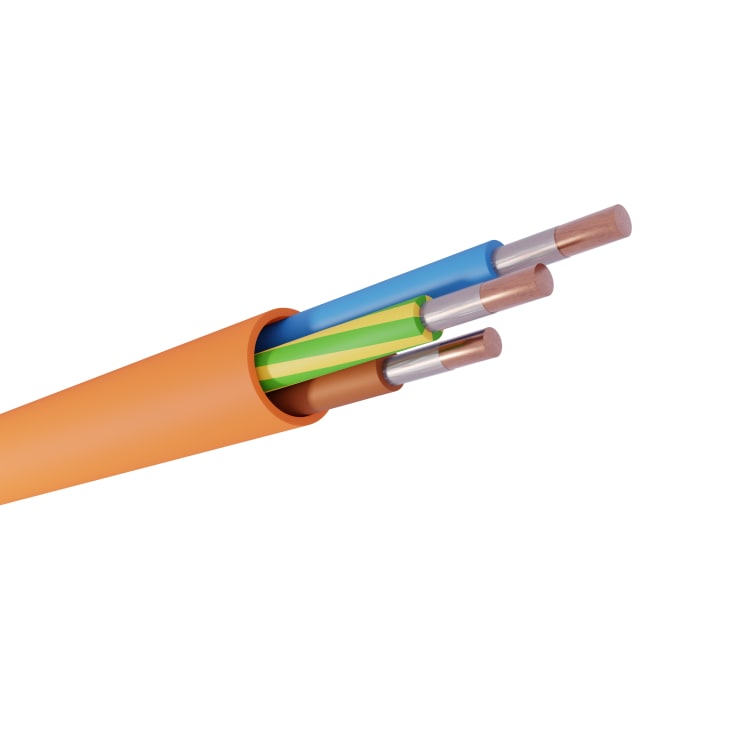 Brandsikkerkabel Safe MICA 5G1,5 mm², halogenfri, orange