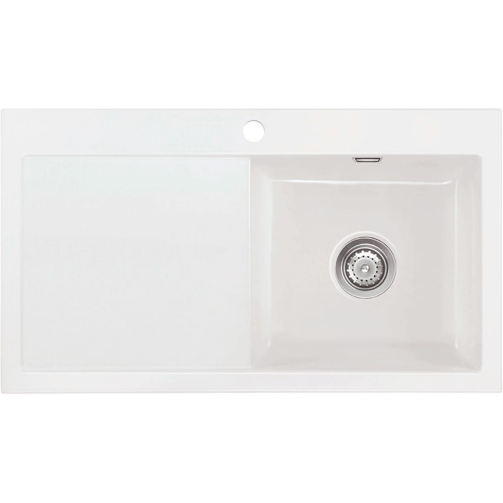 Lavabo Mera 90N kjøkkenvask, 90x51 cm, hvit