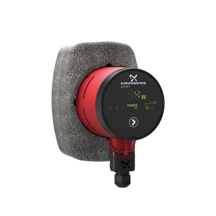 Grundfos Alpha1 25-60 180 cirkulationspump, 180 mm, värme