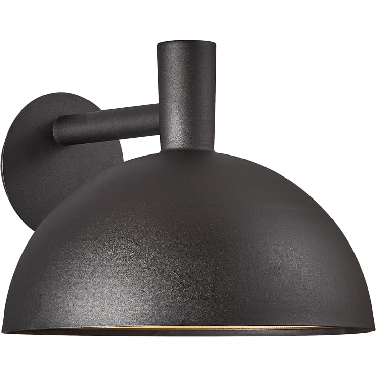 Nordlux Arki utelys vegg, sort, Ø35 cm