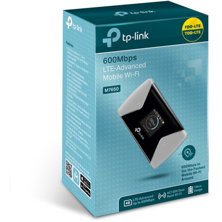 TP-Link 4G 600 Mbps LTE-avancerat mobilt Wi-Fi /M7650