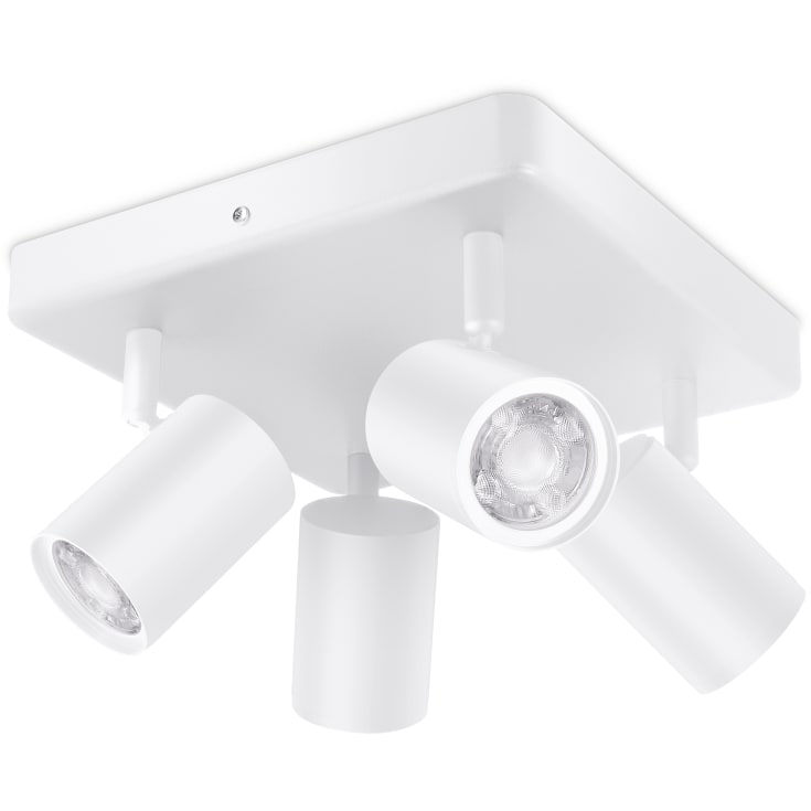 Wiz Imageo rund takspotlight, färgändring + vit, vit
