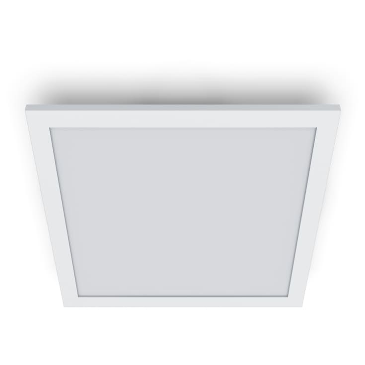 Wiz Superslim panel, justerbar vit, vit, 30x30 cm