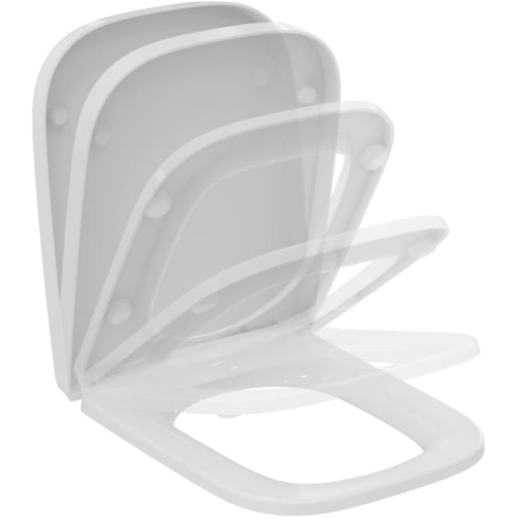 Ideal Standard i.life A toalettsete, soft close, avtagbar, hvit