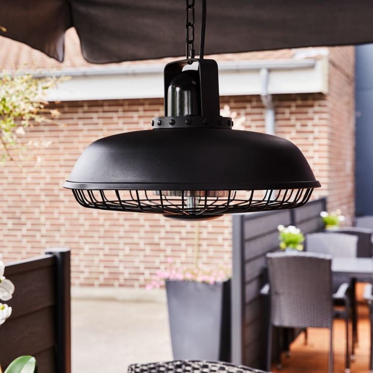 Hortus terrassvärmare, takmonterad, 600/1200/1800W, svart
