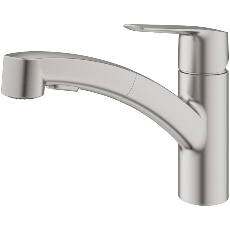 Grohe Quickfix Start köksblandare, utdragbar pip, stål