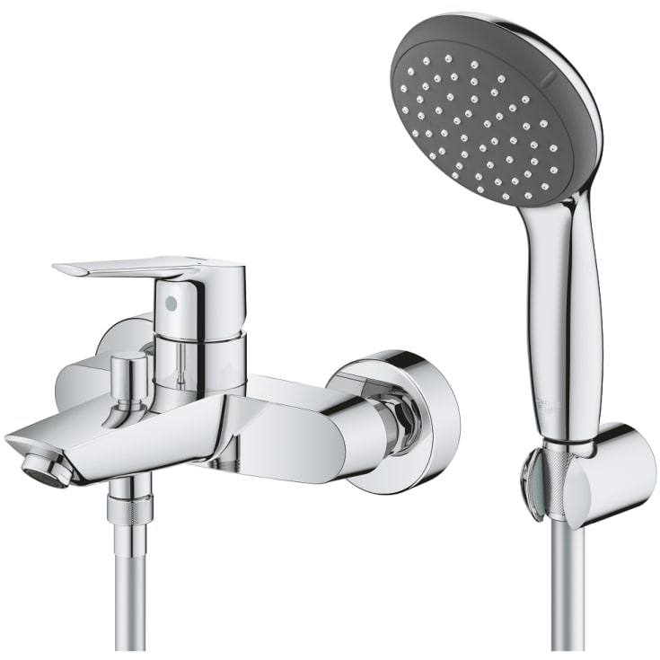 Grohe Quickfix Start badekararmatur med dusjsett, krom