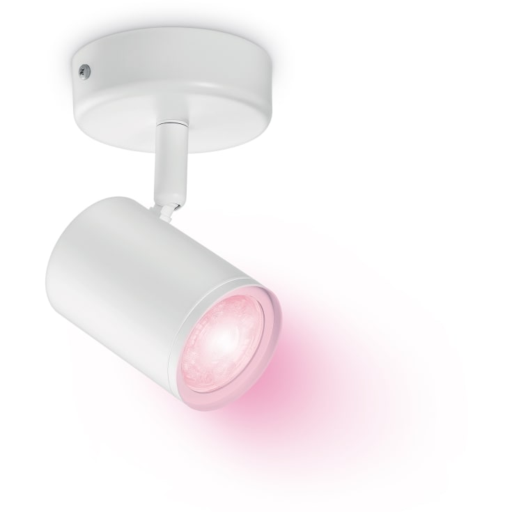 Wiz Imageo væglampe, farveskift + hvid, 1-spot, hvid