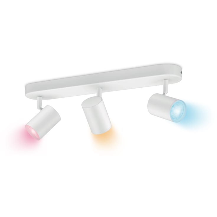 Wiz Imageo takspotlight, färgändring + vit, vit