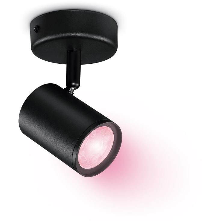 Wiz Imageo vegglampelight, fargeendring + hvit, 1 spot, svart