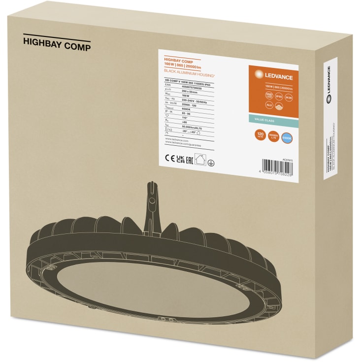 Ledvance High Bay Compact GEN2 20000lm 166W 865 IP65 110°