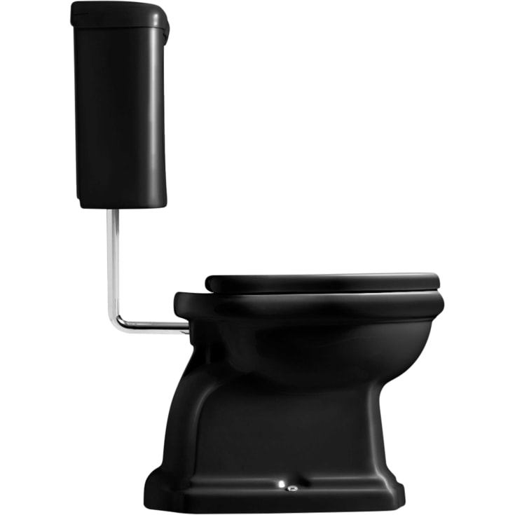 Lavabo Retro Low toalett, svart/krom