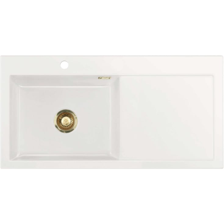 Lavabo Mera 100 diskbänk, 100x51 cm, vit