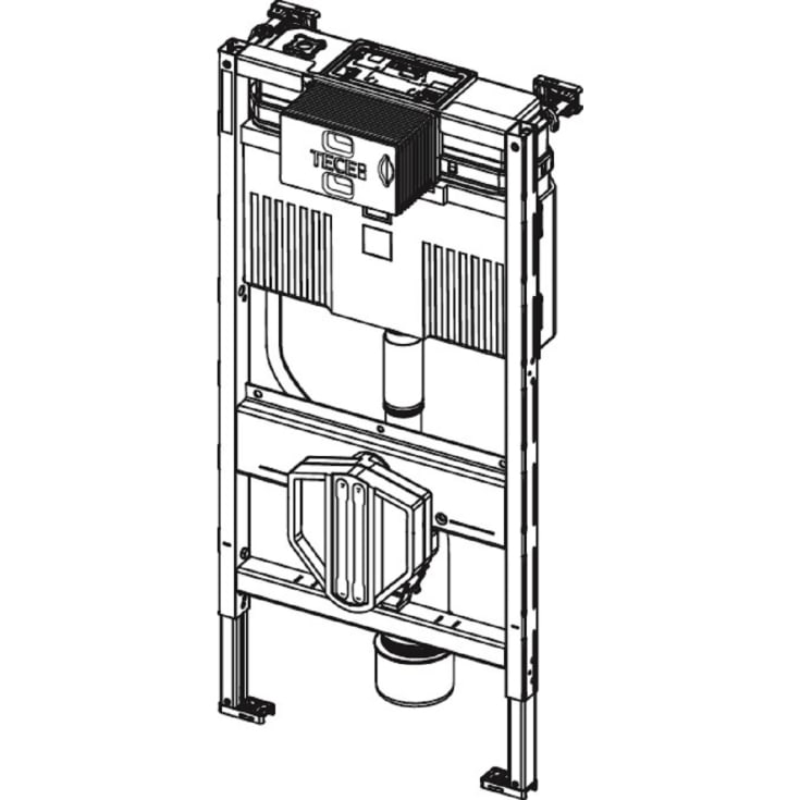 Tece indbygningscisterne, 98 cm