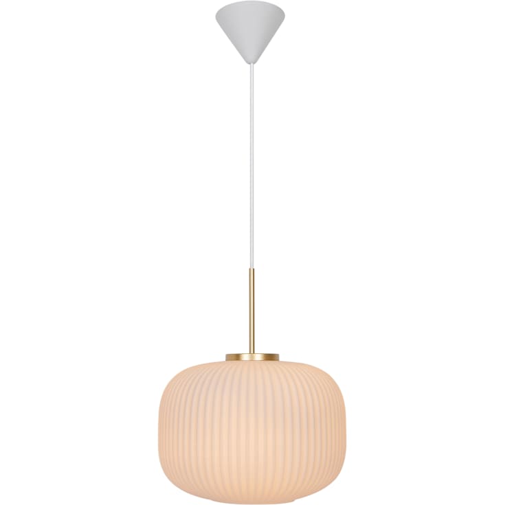 Nordlux Milford pendellampe, messing, Ø30 cm