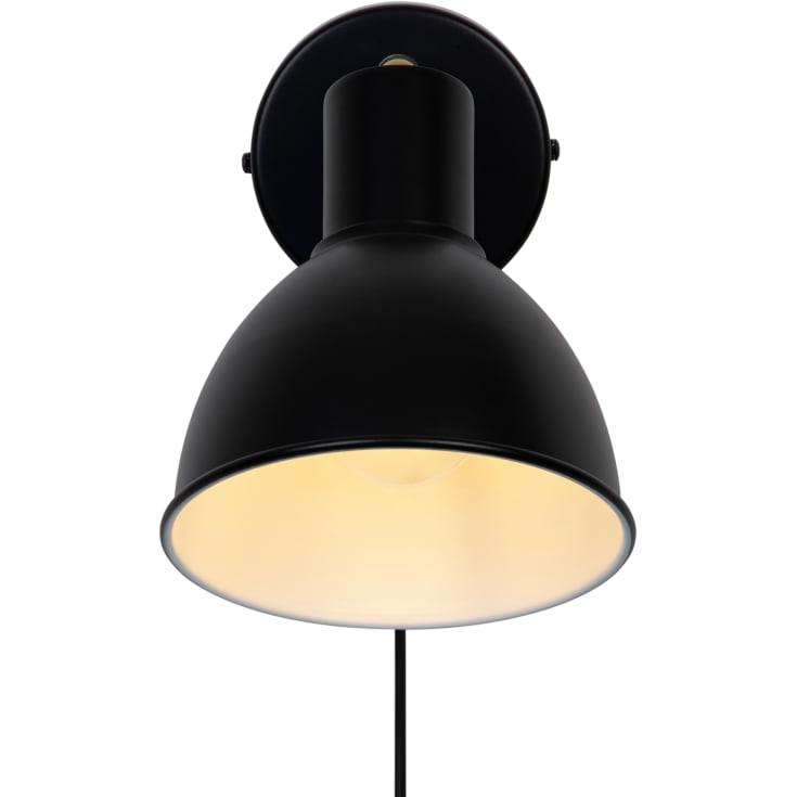 Nordlux Pop vägglampa, svart/mässing