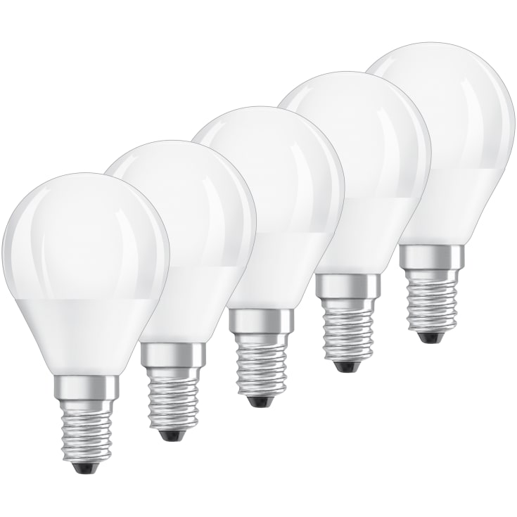 Ledvance Parathom E14 klotlampa, 5 st, 2700K, 5W