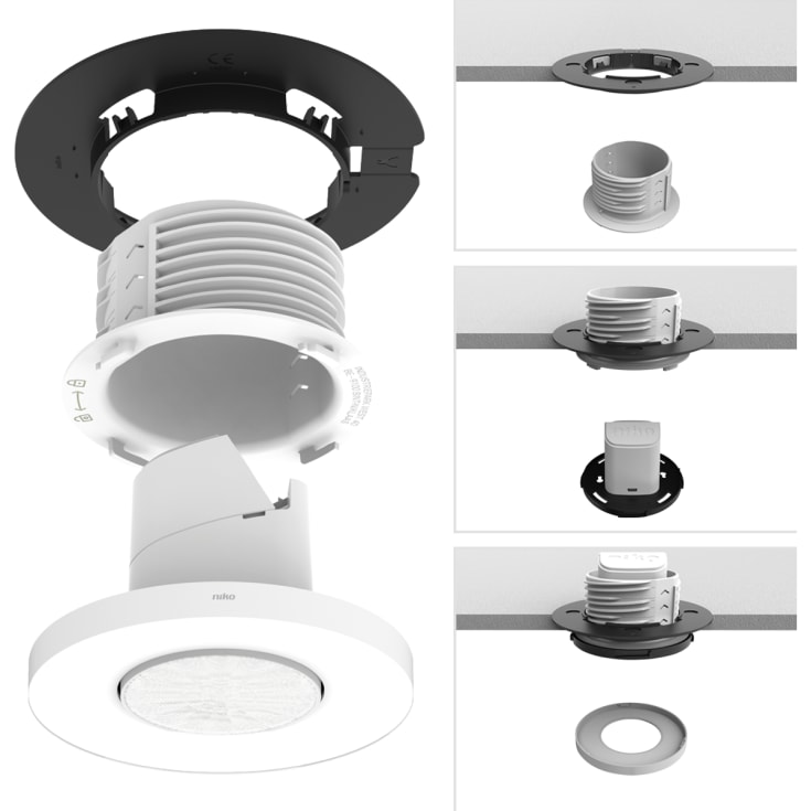 Niko närvarosensor, infälld, 360°, 12 meter
