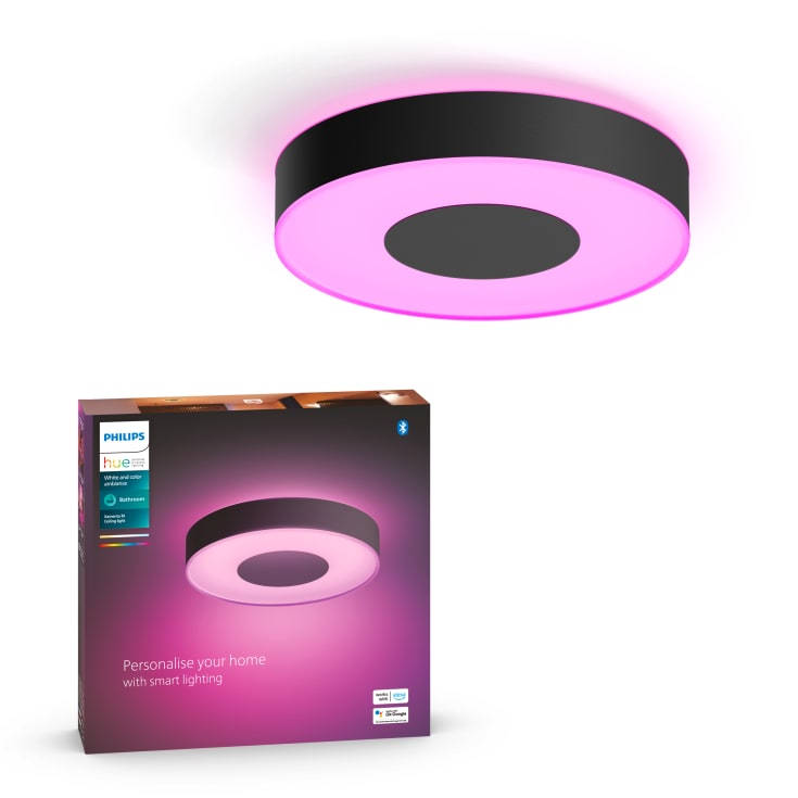 Philips Hue Xamento plafond, sort, Ø38 cm
