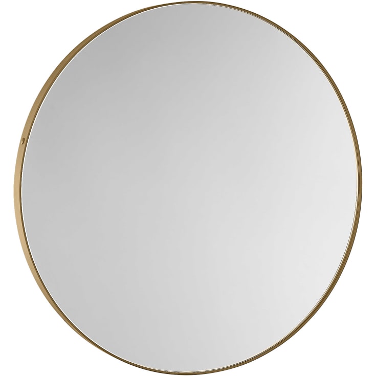 Lavabo spegel, Ø50 cm, mässing