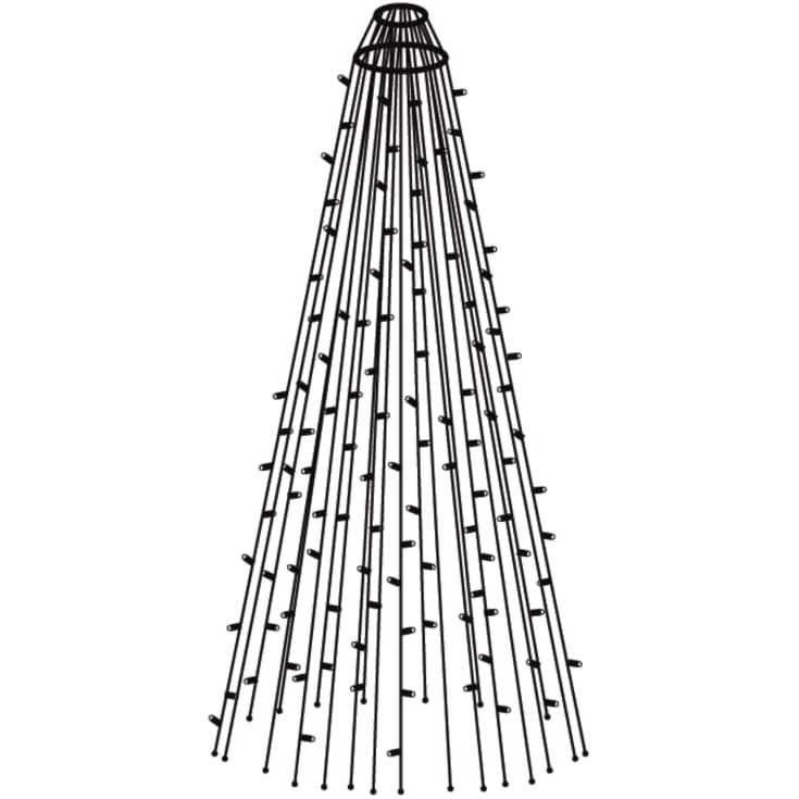 Sirius Top-Line flaggstangslyslenke | 900 varmhvite lys | 7,5m.