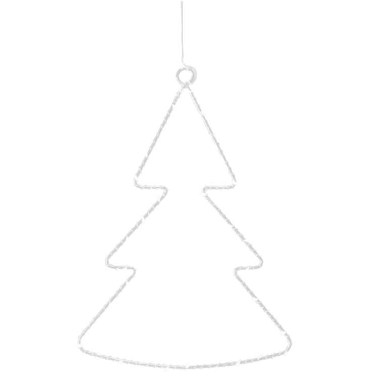 Sirius Liva juletræ med lys, hvid, 30 cm