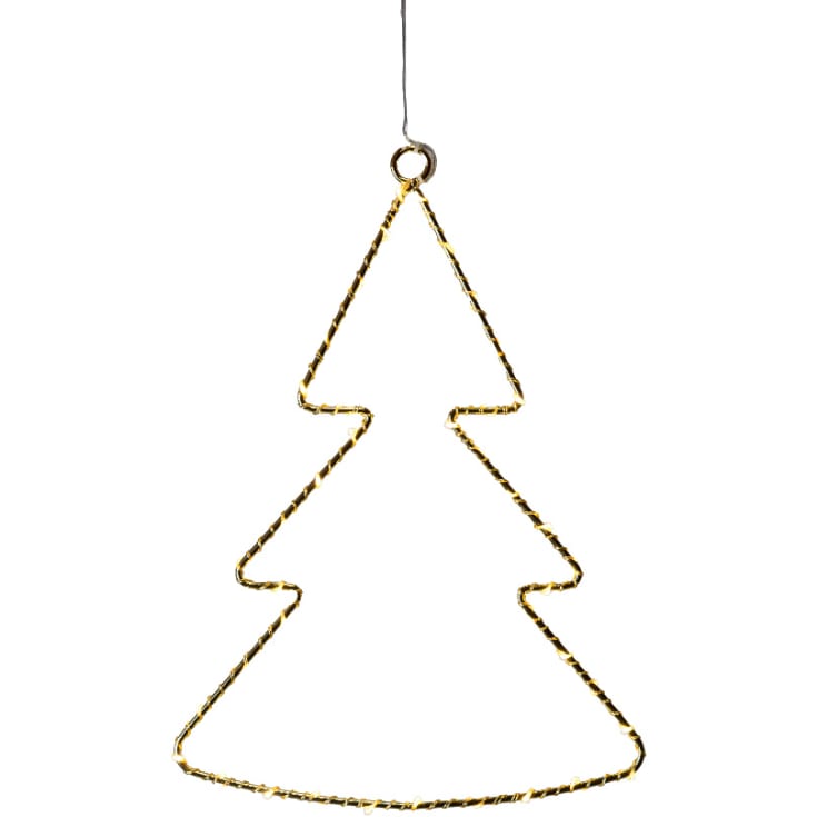 Sirius Liva julgran med ljus, guld, 30 cm