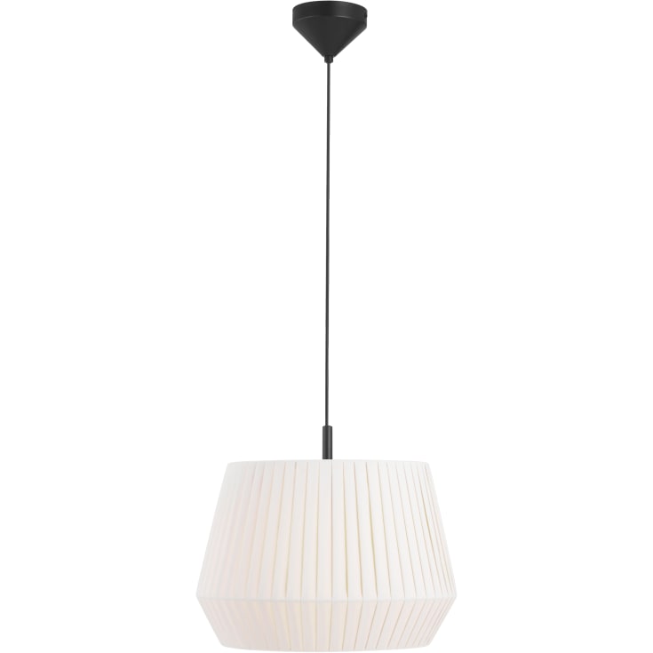 Nordlux Dicte pendellampa, vit, Ø40 cm