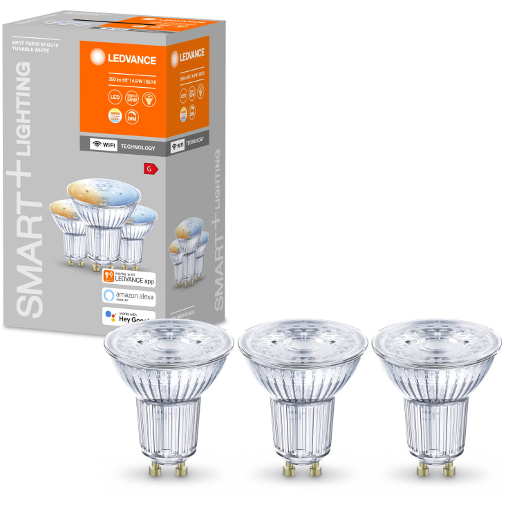 Ledvance Smart+ Wifi GU10 spotpære, justerbar hvid, 4,9W, 3-pak