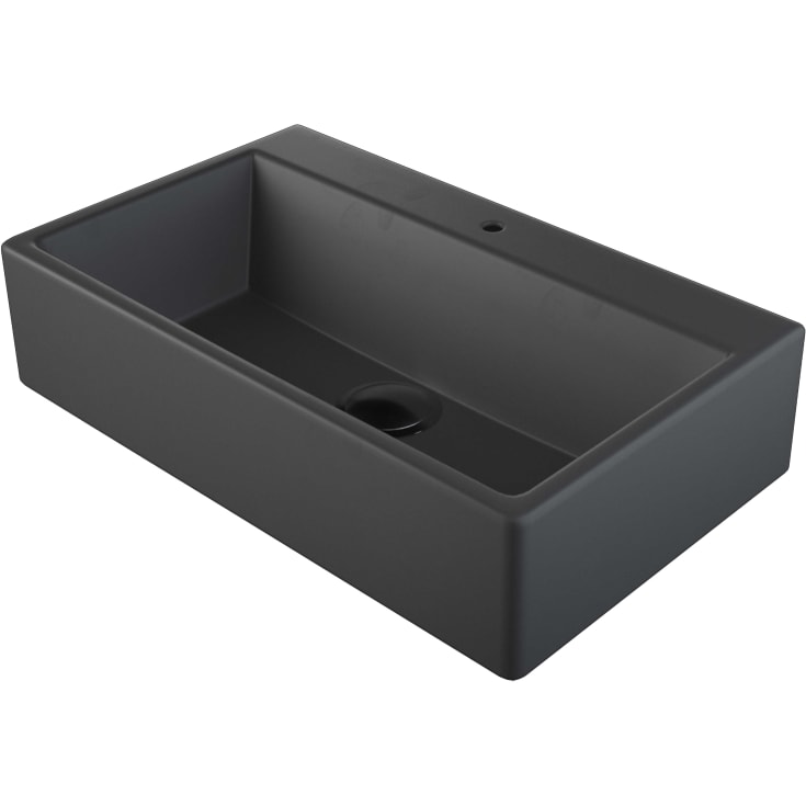 Lavabo Boxo 1080 Slim servant, 50x30 cm, matt sort