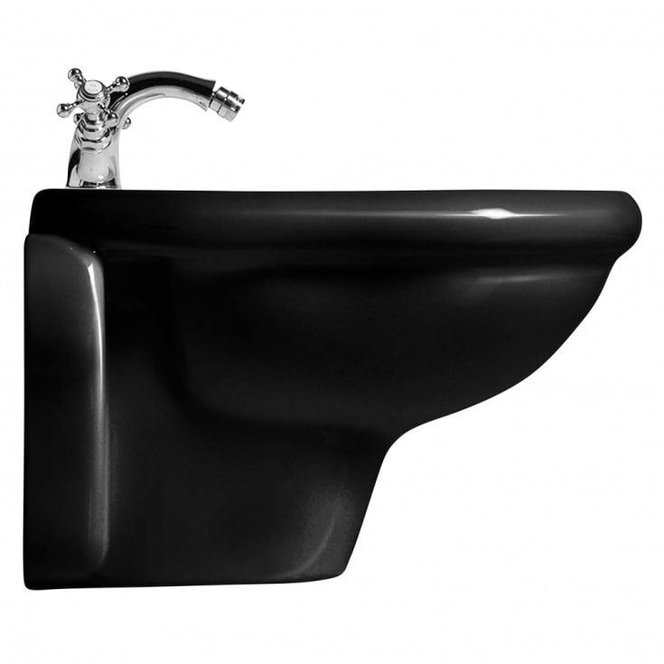 Lavabo Retro bidet, væghængt, blank sort