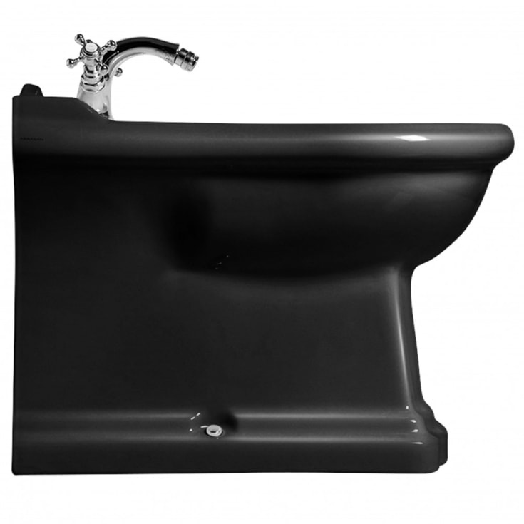 Lavabo Retro bidet, gulvstående, blank sort