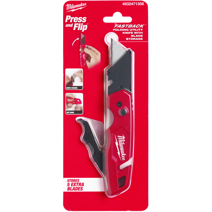 Milwaukee Fastback foldekniv, med bladoppbevaring, 5 stk.