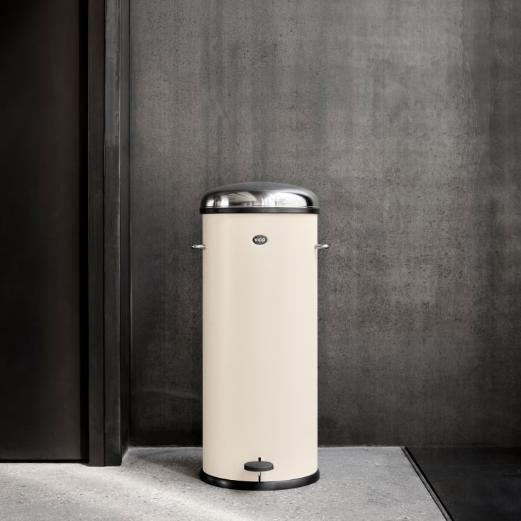 Vipp 17 affaldsspand, 30 liter, pedal, beige