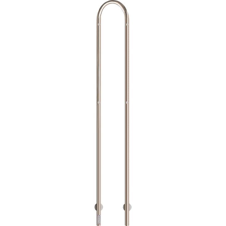 Kriss Duo Plus håndkletørker, el, 19x148 cm, polert rustfri stål