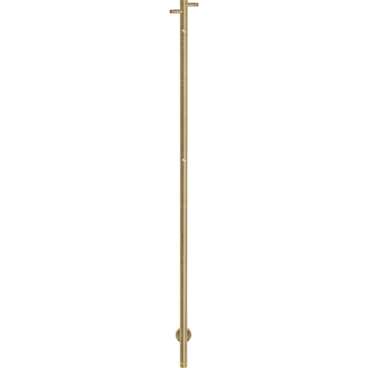 Kriss Uno håndkletørker, el, 148x3 cm, børstet messing