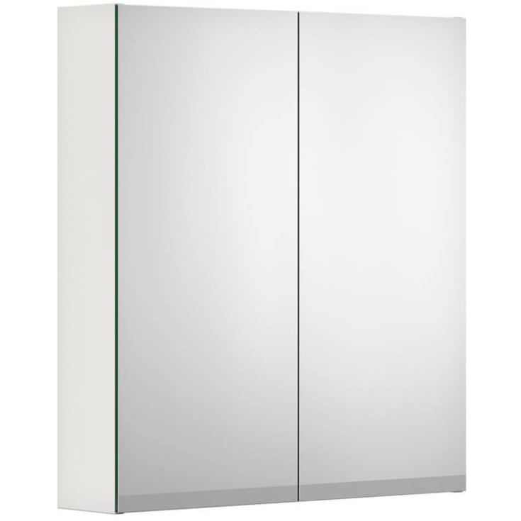 Gustavsberg Artic spegelskåp med belysning, 59,4x66,2  cm, vit