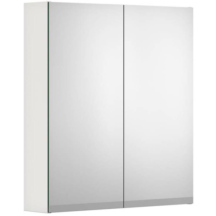 Gustavsberg Artic speilskap med lys, 59,4x66,2  cm, hvit