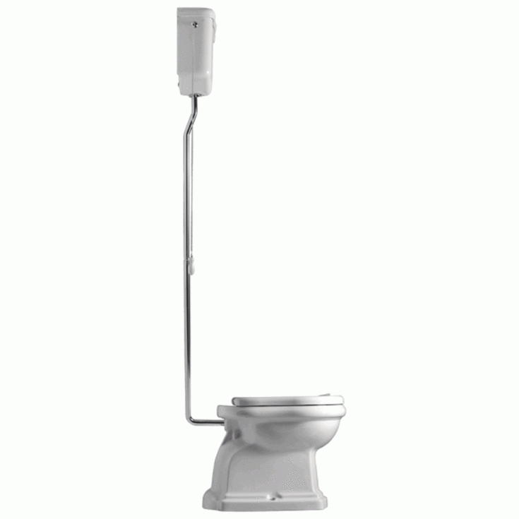 Lavabo Retro High toilet, hvid